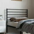 thumbnail image 6 of vidaXL Durable Metal Headboard for Full Size Beds, Easy Assembly, Modern Style Black, 6 of 73