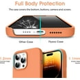 thumbnail image 4 of Liquid Silicone Case for iPhone 14 Pro Max (6.7''), [Scratch-Resistant, Anti-Fingerprint, Shockproof] Protective Slim Phone Case, 4-Layer Cover with Microfiber Lining, Silky-Soft Touch, Orange, 4 of 14