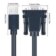 thumbnail image 3 of Usb To Serial Rs232 Cable Db9 Male Rs232 To Usb Converter Usb To Serial Adapter, 3 of 5