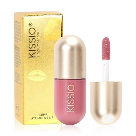 KISSIO Color Lip Plumper,Plant Extracts Plumping Lips Serum,Moisturizing and Fuller,5.5ml,Fig tea
