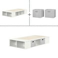 thumbnail image 6 of South Shore Flexible Twin Platform Bed with baskets, Pure White, 6 of 8