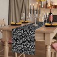 thumbnail image 2 of Table Runners 90 Inches Long Dress Scarves, Dandelion Farmhouse Coffee/Dining/Kitchen Table Runner for Living Room, Modern Minimalist Abstract Flowers Black 13x90 Inch, 2 of 9