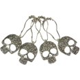 thumbnail image 4 of GFDYREE Set of 12 Sugar Skull Shower Curtain Hooks Decorative Home Bathroom Stainless Steel Rustproof Skeletons Shower Curtain Rings Decor Accessories (Silver), 4 of 7
