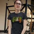 thumbnail image 3 of Tee Hunt Lucky T-Shirt Irish St. Patrick's Day Leprechaun Elves Shenanigans Women's T-Shirt Tee, Black, X-Large, 3 of 5