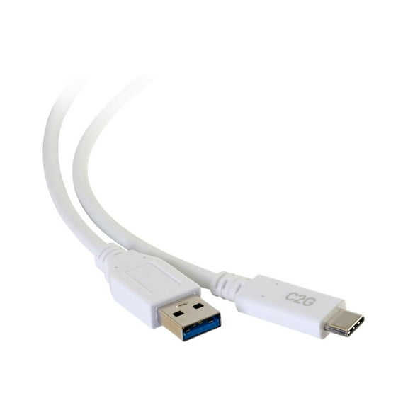 C2G 28836 C2G 6FT USB 3.0 USB TYPE C TO USB A USB CABLE WHITE M/M