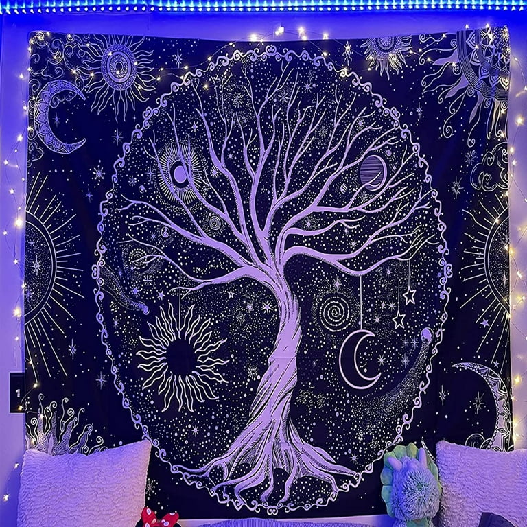 Black wall tapestry best sale