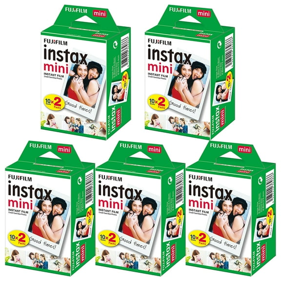 Fujifilm Instax Mini Instant Film - 100 Sheets (5 Packs of 20 Film Sheets)