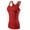 Red, variant on TopTie Yoga Racer Back Tank Top, Athletic Compression Tank, Junior-Red-XL