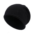 thumbnail image 3 of QLEICOM Womens Winter Hat,Beanie for Women,Women Wool Blend Knit Beanie ed for Comfortable Fits On Larger Head Sizes Without Feeling Tight Soft Pullover Hat Provides Gentle Warmth Black, 3 of 5