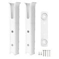 thumbnail image 4 of Soporte para caña de pescar de 2 tubos, resistente, portátil, con tornillos de montaje ajustables para remolque, Kayak, garaje, barco de almacenamiento, 4 of 8