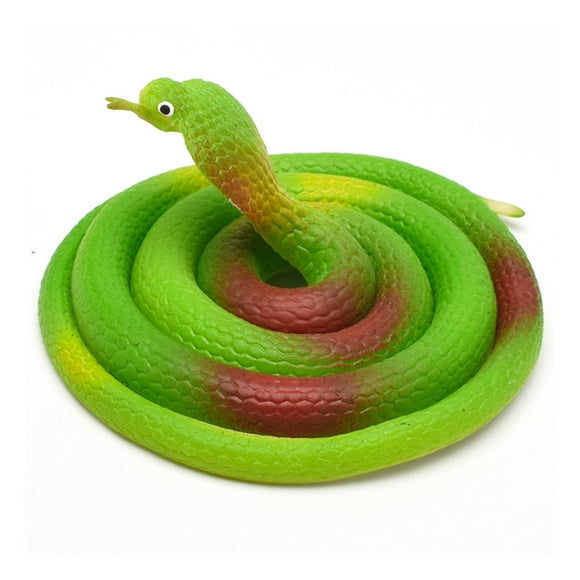 80cm Realistic Appearance 3D Eyes Fake Snake Tricky Funny Spoof Artificial Snake Toy Halloween Gift