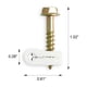 thumbnail image 2 of Soporte para cables coaxiales STEREN, blanco, 100 unidades, 2 of 4