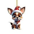 thumbnail image 2 of CoreLiving Christmas Dog Ornaments Animal Ornaments for Christmas Tree - Funny Hanging Decoration Gift for Dog Lovers & Holiday Parties, 2 of 9