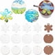 thumbnail image 1 of 18 piezas de placa de identificación en blanco para sublimación, diseño de flor o sol, para tapa de vaso, de MDF, de tablero duro., 1 of 6