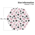 thumbnail image 3 of Gaeub Cute Dinosaur Print 6 Pcs Leather Coasters for Drinks ,Drink Coasters Sets,Drink Table Cup Coasters for Living Room Kitchen Coffee Decor,Hexagon, 3 of 7