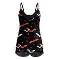 thumbnail image 5 of LILIYA Women's Sleepwear Halloween Cute Print 2 Piece Sleeveless Lettuce and Shorts Pajama Set V Neck Sleepwear 2026, 5 of 6