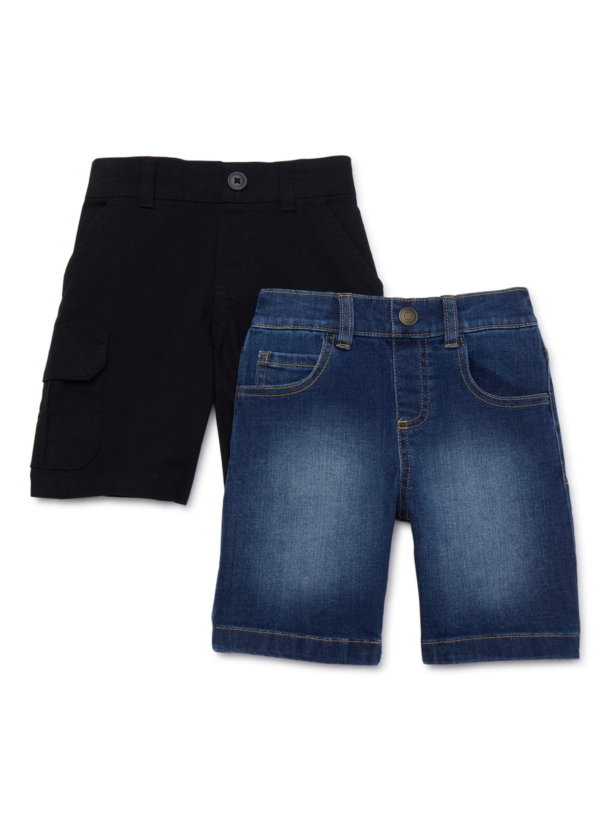 365 Kids from Garanimals Cargo & Jean Shorts, 2Pack, Size 410