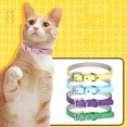 thumbnail image 3 of Adjustable Cat Collar - Solid Color Faux Leather Puppy Collar for Outdoor Adventures, 3 of 8