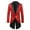 Red, variant on Mens Sequin Tuxedo Jacket Tails Slim Fit Tailcoat Dress Blazer Swallowtail Dinner Party Wedding Blazer One Button Suit Jacket Silver XL