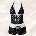 thumbnail image 2 of Women's Polka Dot Tie Side Bikini Set, High Waist Push Up Two Piece Swimwear, 2 of 4
