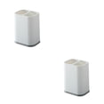 thumbnail image 2 of Yuarrent Caja de soporte de almacenamiento de palillos, tenedor, cucharas, espátula, organizador de encimera, drenaje, baño moderno, estante blanco 2Conjunto, 2 of 6