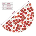 thumbnail image 3 of Sikiie Tomato 30-48 inches {designName} Print Christmas Tree Skirt Snowman Xmas Tree Skirt with Edge Christmas Decorations for Holiday Party, 3 of 7