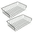 thumbnail image 2 of Kit de 2 cestas de pared con rejilla para colgar en la pared, organizadores de pared con tablero de clavijas., 2 of 7