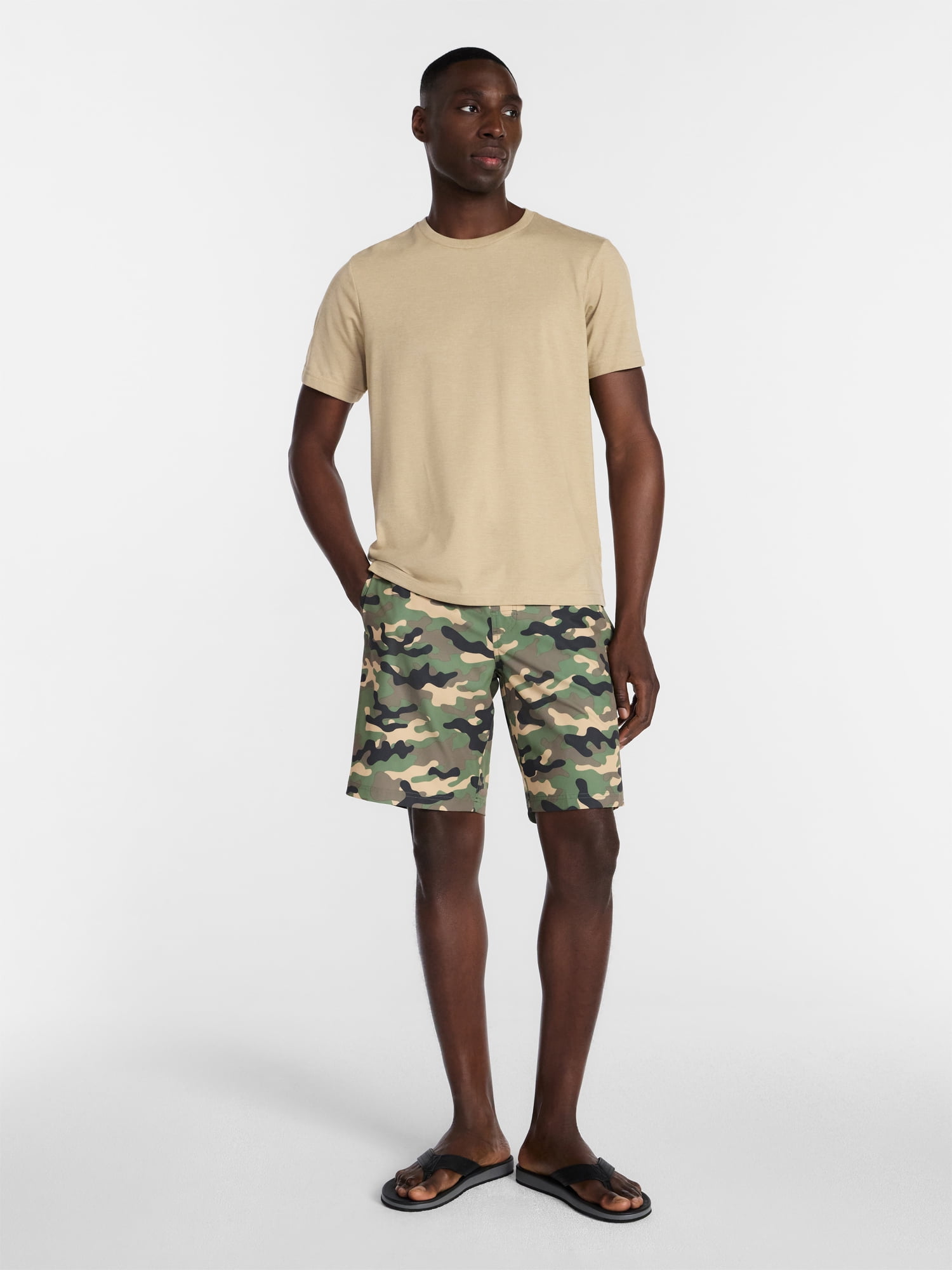 George Men's and Big Men's E-Board Swim Trunks with UPF 50+, 9" Inseam, Sizes S-3XL