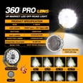 thumbnail image 3 of Luz de Conducción Auxbeam Serie 360 Pro de 7 Pulgadas Redonda 33332LM, 3 of 8