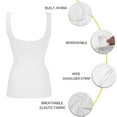WTXUE Camisole Plus Size Shapewear Wirefree Women Shapewear Tank Tops Seamless Compression