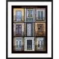thumbnail image 2 of Art.com A poster featuring nine different doors of interest shot through Portugal. Photographic Print by Mallorie Ostrowitz, Black Frame Wall Art, 23" x 29", 2 of 5