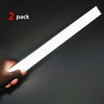thumbnail image 3 of 2-Pack Ultra Slim Motion Sensor Under Cabinet Lights, USB-C Rechargeable Wireless LED Closet Lights, 3 Color Modes, Battery Operated Under Counter Lighting for Kitchen, Closet, Living Room, 3 of 8