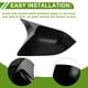 thumbnail image 4 of Reemplazo de tapa de espejo lateral izquierdo y derecho ABS de 1 par en negro brillante para TESLA MODEL 3 2017-2023, 4 of 7