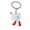 White, variant on 7829 Acrylic Chicken Keychain Rooster Keyring Pendant Handbag Accessories for Women