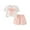 Pink, variant on Lovzfmll 2-Piece Polka Dot Bow Top Set for Girls, Short Sleeve Peter Pan Collar Top & Shorts, Casual Outfits for Toddler 2-3 Years