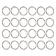 thumbnail image 1 of 24pcs llaveros anillos planos llavero de metal anillos llaves de bricolaje apego, 1 of 4