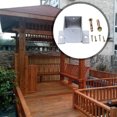 thumbnail image 3 of KONTONTY Fence Post Holder Stainless Steel Stable for Builders 1Set, 3 of 8