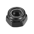 thumbnail image 4 of Unique Bargains M5x0.8mm Hex Lock Nuts Carbon Steel Nylon Insert Self-Lock nuts, 50Pcs Black, 4 of 5