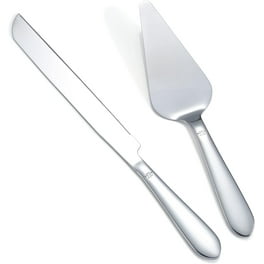LICHENGTAI Stainless Steel Cake Serving Set Wedding Cake Knife and Server Set Plated Blades Cake Cutting Set for Wedding Cake Birthdays Anniversaries Parties Silver Walmart