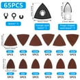 thumbnail image 4 of Oscillating Tool Sanding Pads Kit Triangle Finger Sandpaper Assortment Hook And Loop Multipurpose Grinding 65 Pcs (asshown ), 4 of 10