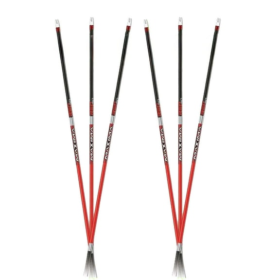 Carbon Express Maxima Red Size 400, 6-Pack Fletched Arrows Shafts