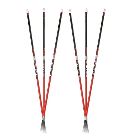 Carbon Express Maxima Red Size 400 6-Pack Fletched Arrows Shafts