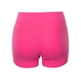 thumbnail image 3 of A2Y Women's Basic Solid Premium Cotton High Rise Bike Shorts Hot Pink 3XL, 3 of 6