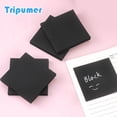 thumbnail image 4 of Tripumer 12 Pcs Self-Stick Pads Sticky Notes Self-Stick Pads 3 x 3 inch Reliable Adhesive Notepads for Office Home Use Black, 4 of 7