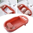 thumbnail image 3 of Washboard for Hand Washing Clothes Anti Slip Socks Clothes Cleaning Tool Plastic Pink, 3 of 8