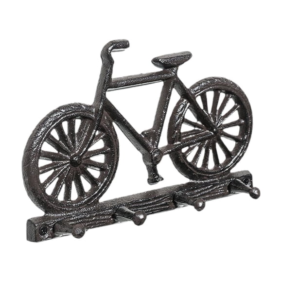 Organizador decorativo con ganchos y temática de bicicleta, fácil acceso, decoración del hogar, soporte para llaves 20x13cm