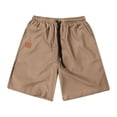 thumbnail image 7 of Mens Casual Cotton Shorts Drawstring Elastic Waist Summer Golf Pants Stretch Twill Beach Chino Shorts Khaki M, 7 of 7
