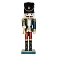 thumbnail image 3 of Figura de Cascanueces de Navidad de 10 pulgadas, adorno de mesa de madera con diseño de dibujos animados Estilo B, 3 of 9