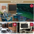 thumbnail image 4 of IClover 40''-43" Outdoor Weatherproof LCD Plasma TV/Television Cover Flat Screen TV/Television Dustproof Protector with Waterproof Remote Pocket, Black, 4 of 9