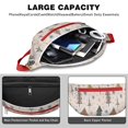 thumbnail image 4 of Fanny Pack Multicolor Christmas Tree Pattern Waist Pack Bag,Running Cross Bag,Waterproof Large Fanny Packs for Women Men for Travel Running Hiking Cycling, 4 of 6